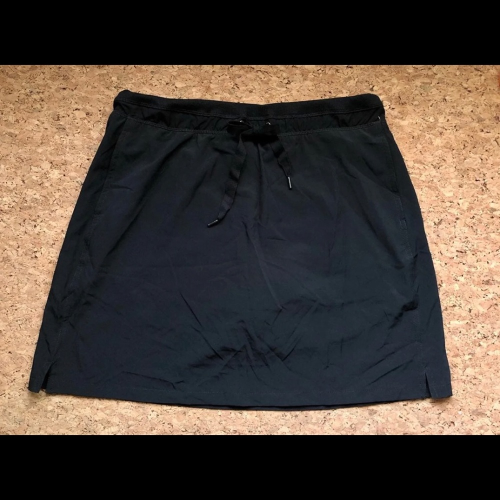 Athletic hiking and protest skort BLACK